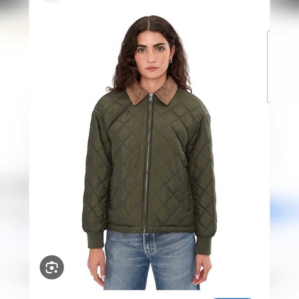 NWT Levi's Olive Diamond Quilted Women's Jacket